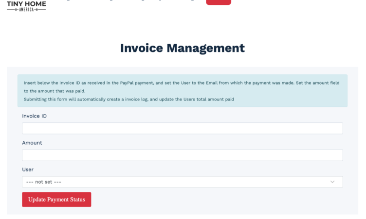 Admin User Front End Invoice Management Admin User Front End Invoice Management