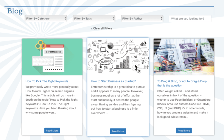 Blog with Search and Filter Blog with Search and Filter