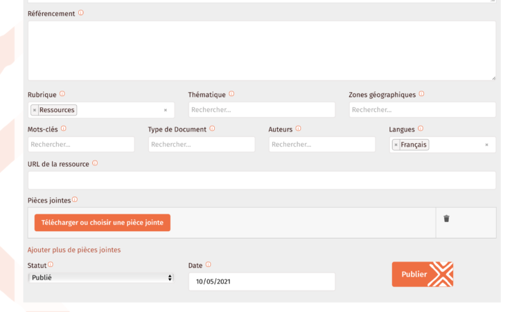 Bottom Section of Add new Posts Form Bottom Section of Add new Posts Form