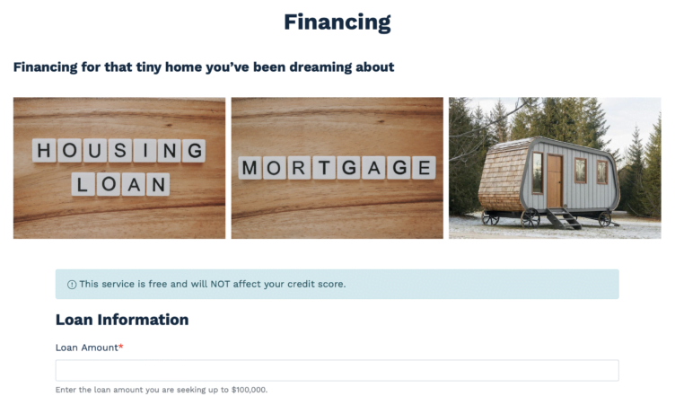 Custom Financing Plan Form Custom Financing Plan Form