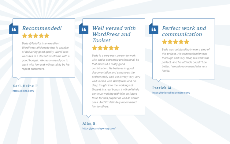 Dymamic Feedback Carousel Dymamic Feedback Carousel