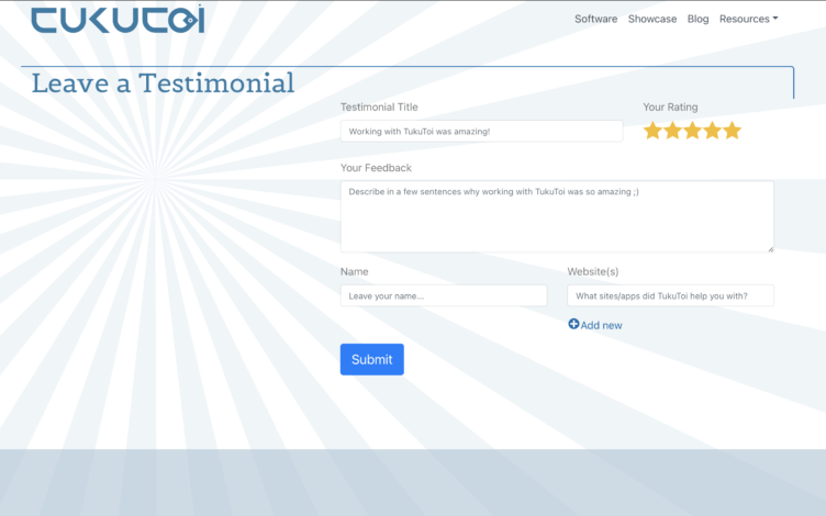 Feedback Form Feedback Form