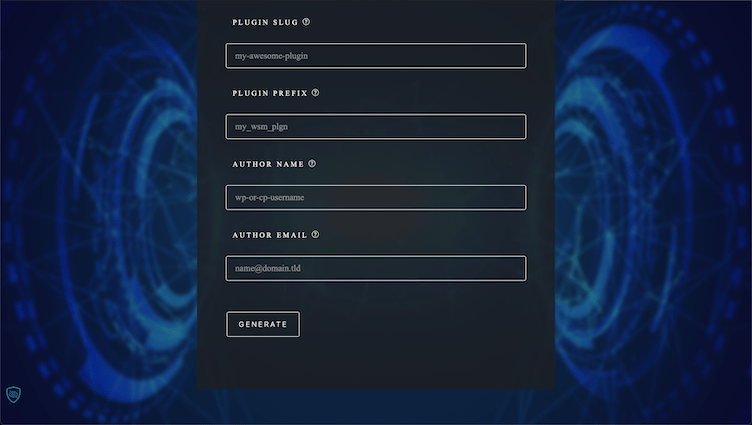 Generate Plugin Form Submit Generate Plugin Form Submit