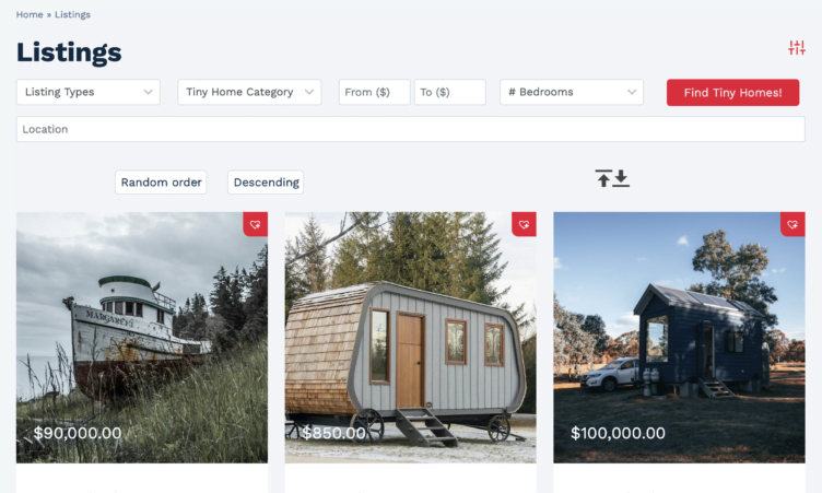Listings Filters Listings Filters