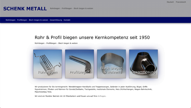 Schenk Metall Homepage Schenk Metall Homepage
