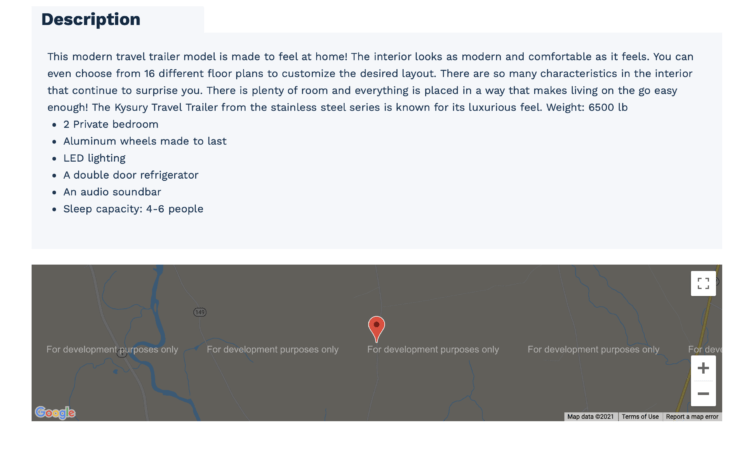 Single Listing Description Single Listing Description