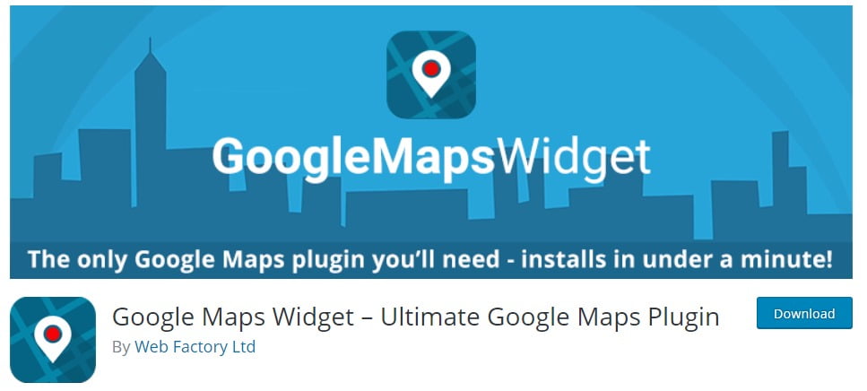 Google map widget