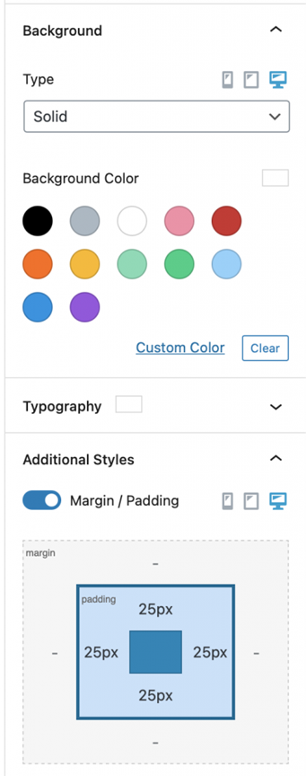 Container Block Setting