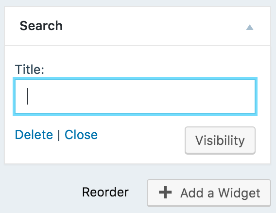 Search Widget